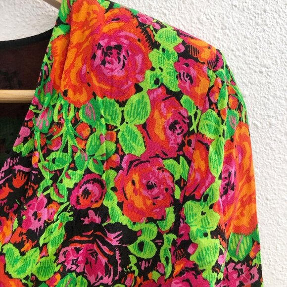 NWOT ZARA Long Sleeve Floral Print Mini Dress Size Small - Picture 7 of 11